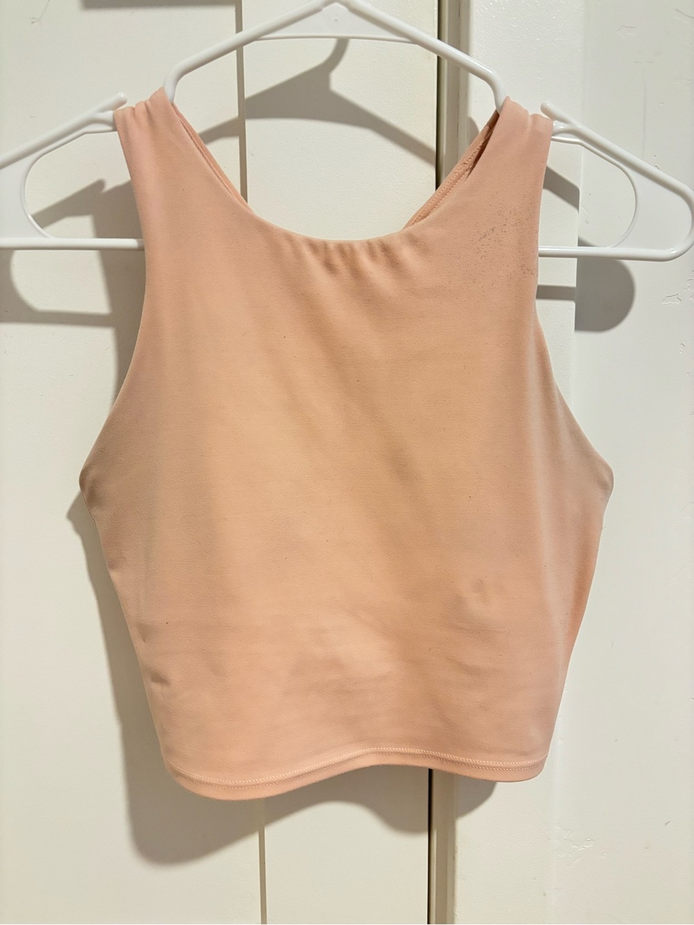 Athleta Peach High-Neck Cropped Tank